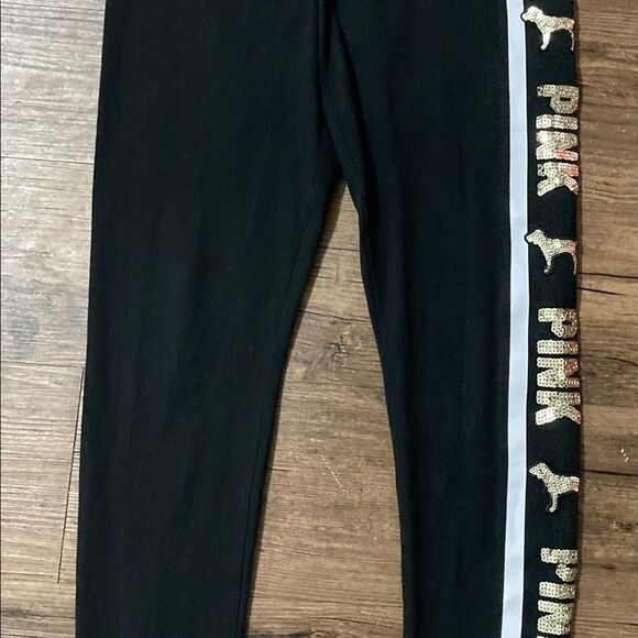 PINK VS BLING DOG TSHIRT / YOGA LEGGINGS OUTFIT SET S - Picture 9 of 10